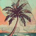 Key West Vintage Florida Poster With Map